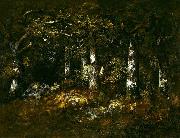 unknow artist Forest of Fontainebleau oil painting reproduction